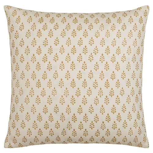 Harie Updated Traditional Cream Linen Throw Pillow - 20x20