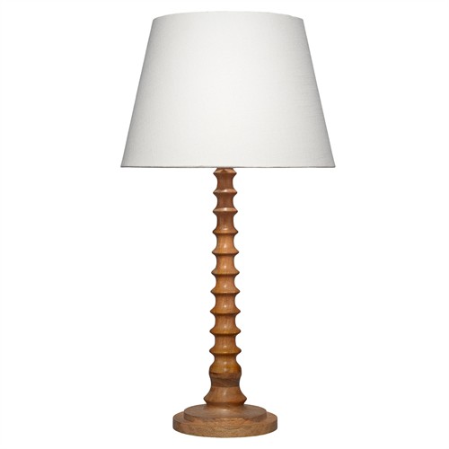 Dammara Updated Traditional Natural Mango Wood Buffet Table Lamp