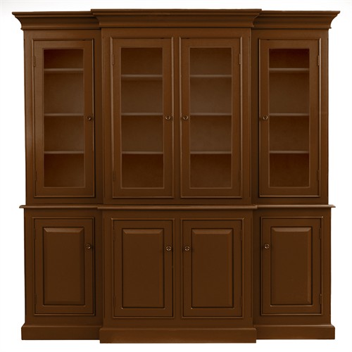 Faith Modern Classic Pecan Brown Wood Dining Hutch