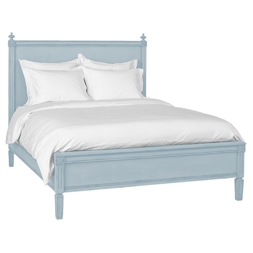 Camilla French Country Light Blue Wood Bed - Full
