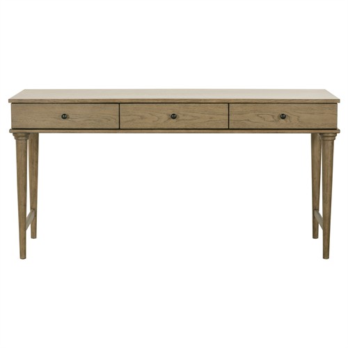 Marlowe Updated Traditional Brown Oak Rectangular Desk