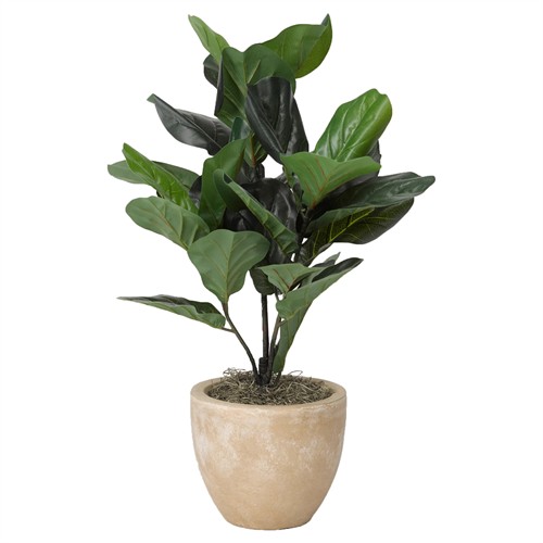 Adalyn Updated Traditional Green Faux Fiddle Leaf Fig Tree