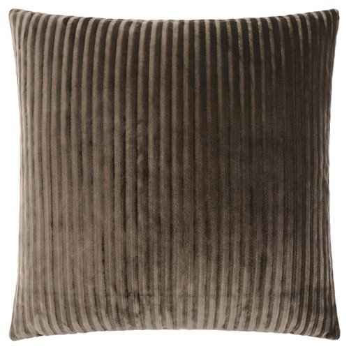 Lavalle Modern Classic Brown Cotton Throw Pillow - 22x22
