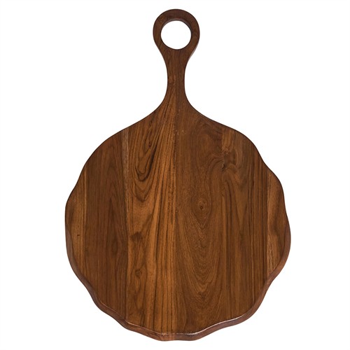 Juliska Puro Updated Traditional Brown Teak Round Serving Board