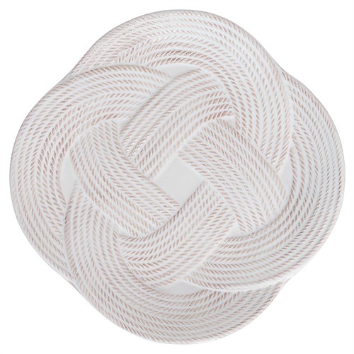 Juliska Le Panier Mystic Knot French Country Whitewash Ceramic Salad Plate