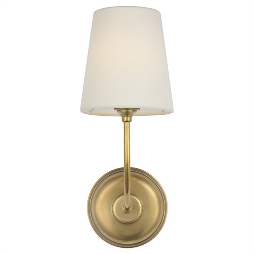 Visual Comfort Vendome Updated Traditional Antique Brass Cordless Single Armed Sconce