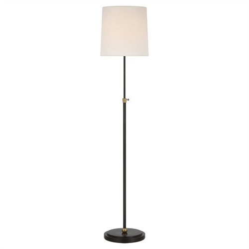 Visual Comfort Bryant Modern Classic Antique Brass Accent Bronze Cordless Floor Lamp