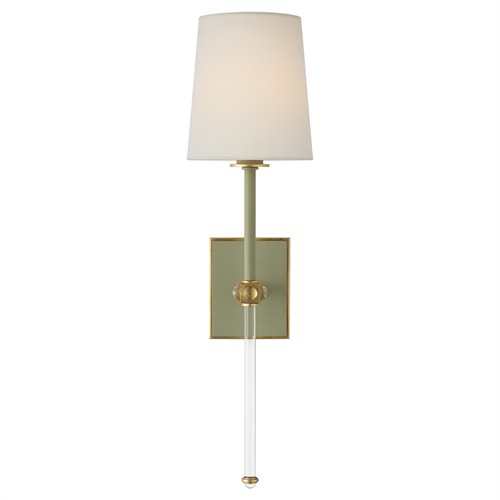Visual Comfort Lucia Updated Traditional Celadon Steel Cordless Wallchiere Sconce