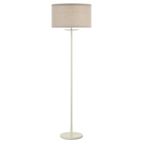 Visual Comfort Walker Modern Natural Shade Light Cream Steel Cordless Floor Lamp