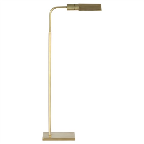 Visual Comfort Studio Modern Classic Antique Brass Cordless Pharmacy Floor Lamp