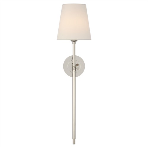 Visual Comfort Bryant Modern Classic Polished Nickel Cordless Tail Sconce