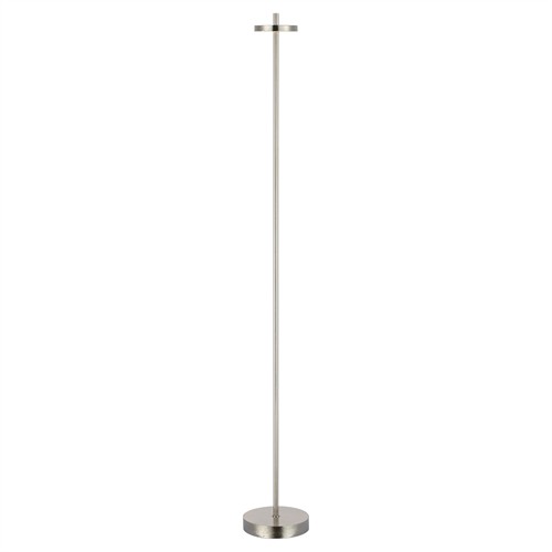 Visual Comfort Sene Modern Classic Museum Nickel Rechargeable Floor Lamp