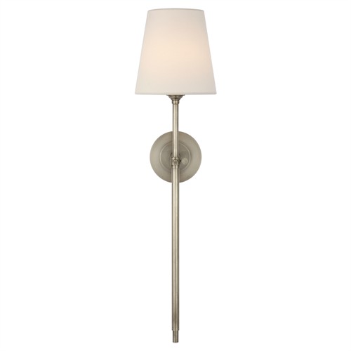 Visual Comfort Bryant Modern Classic Antique Nickel Cordless Tail Sconce