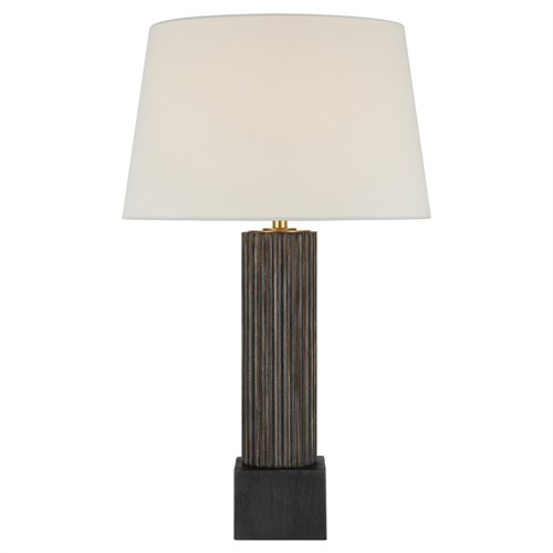 Visual Comfort Reeve Traditional Vintage Walnut Ebonized Oak Table Lamp