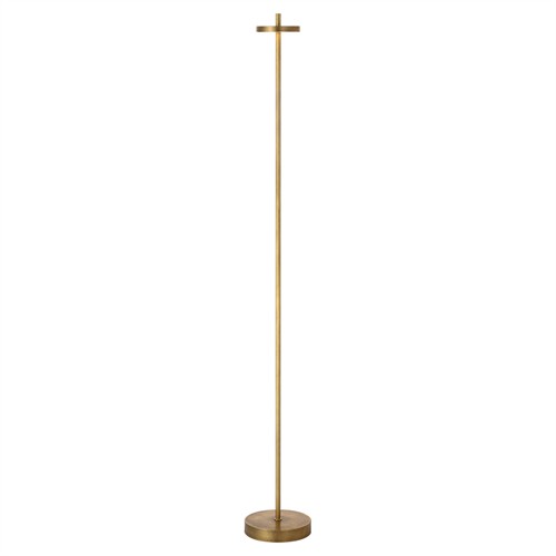 Visual Comfort Sene Modern Classic Museum Brass Rechargeable Floor Lamp