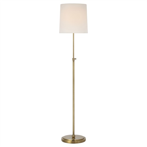 Visual Comfort Bryant Modern Classic Antique Brass Cordless Floor Lamp