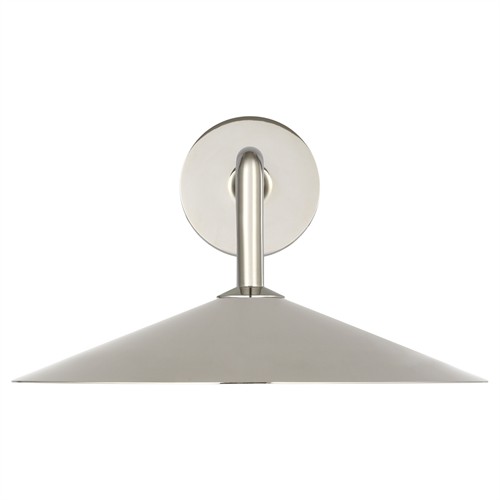 Visual Comfort Ponce Updated Traditional Polished Nickel Armed Sconce
