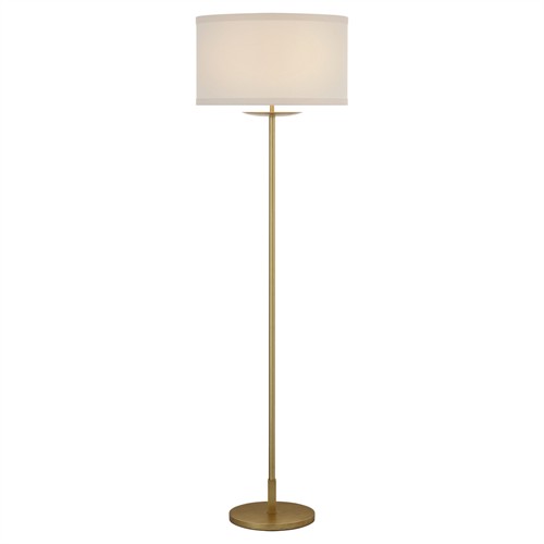 Visual Comfort Walker Modern Off White Shade Gild Cordless Floor Lamp
