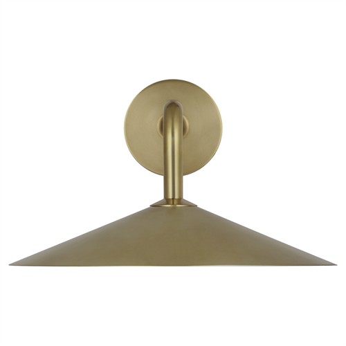Visual Comfort Ponce Updated Traditional Antique Brass Armed Sconce
