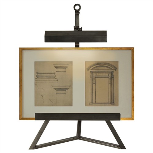 Visual Comfort Estelle Updated Traditional Gun Metal Display Lamp