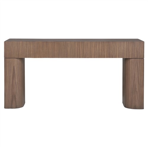 Elias Modern Classic Brown Wood Console Table