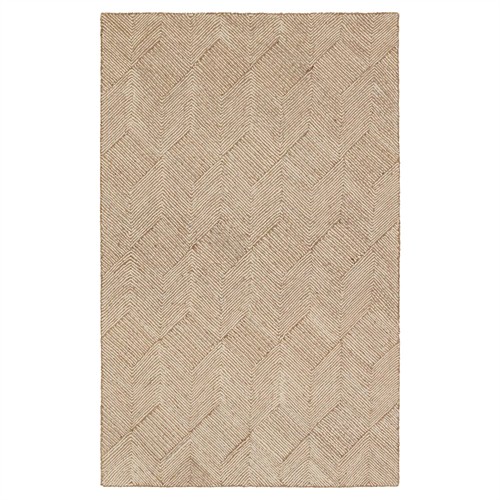 Mercedi Coastal Beach Tan Textured Solid Rug - 5&#39;x8&#39;