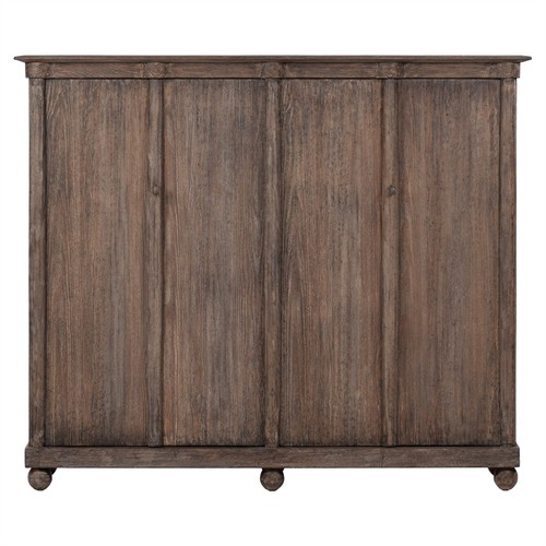 Sonya Rustic Lodge Brown Distressed Pine Media Cabinet - 65&quot;