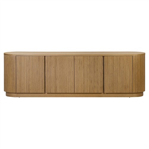 Charlene Rustic Lodge Natural Oak Media Console - 92&quot;