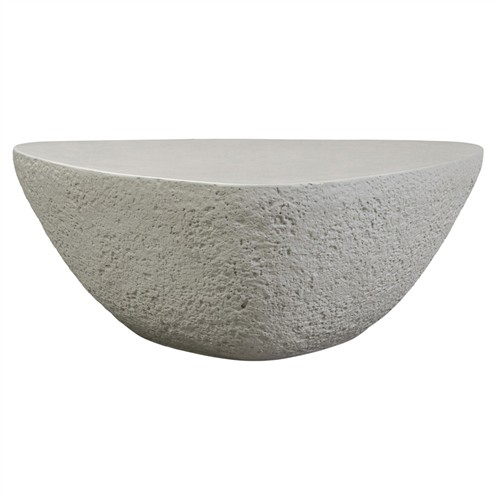 Julia Modern Classic Grey Concrete Outdoor Coffee Table - Small