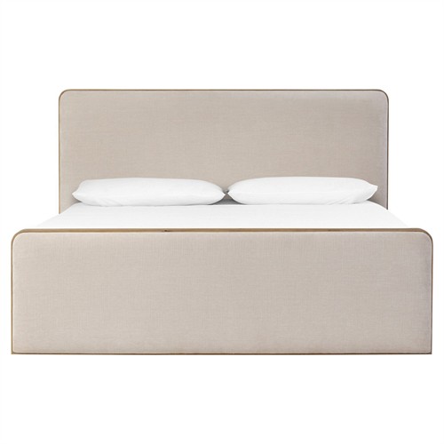 Melanie Modern Classic Beige Bed - Queen