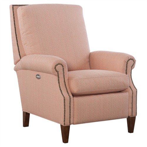 Peregrine Updated Traditional Cameo Pink Performance Power Recliner Chair
