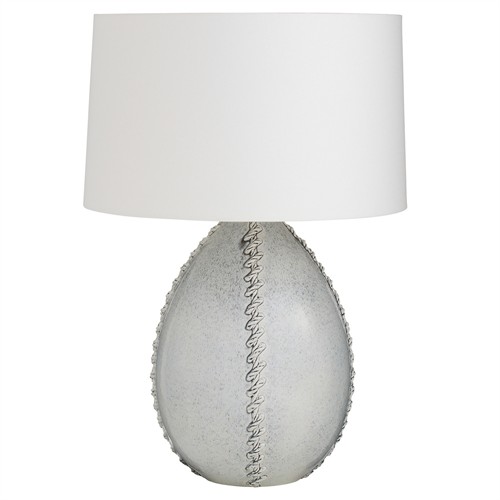 Jaxx Coastal Beach Ice Reactive Glazed Ceramic Table Lamp