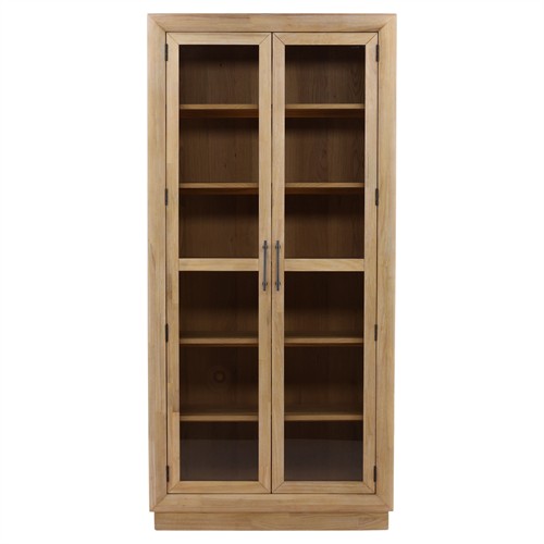Lumber Modern Classic Natural Oak Display Cabinet