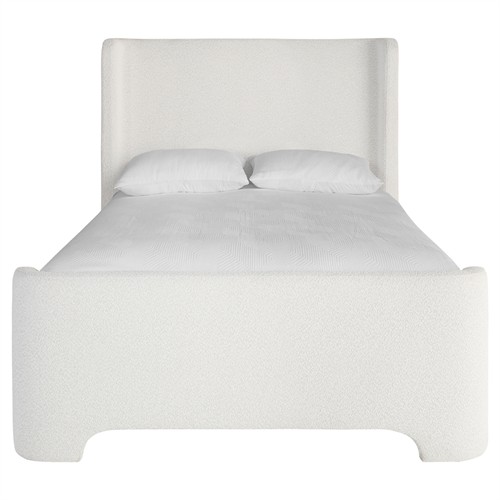 Lennie Modern Classic Cream Boucle Bed - Queen