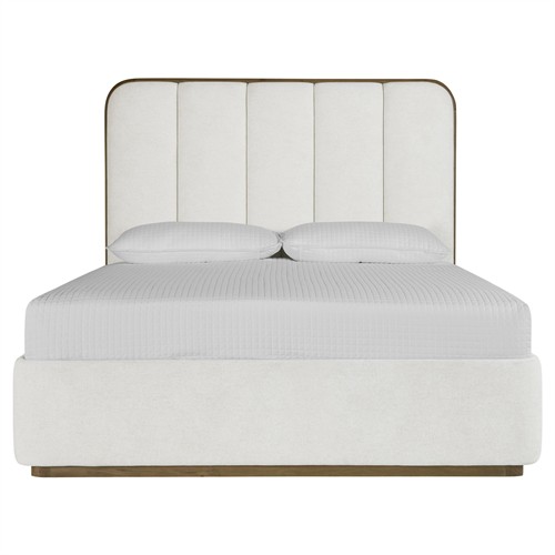 Bideford Modern Classic White Tufted Bed - Queen