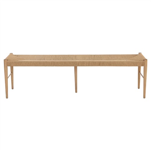 Kenan Coastal Beach Natural Rope Bench