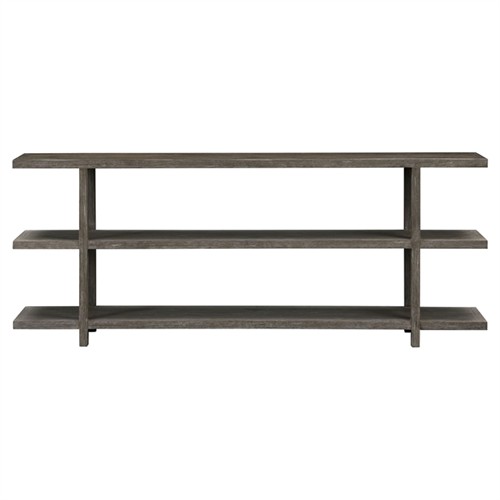Collector Modern Classic Worn Black Oak Rectangular Console Table