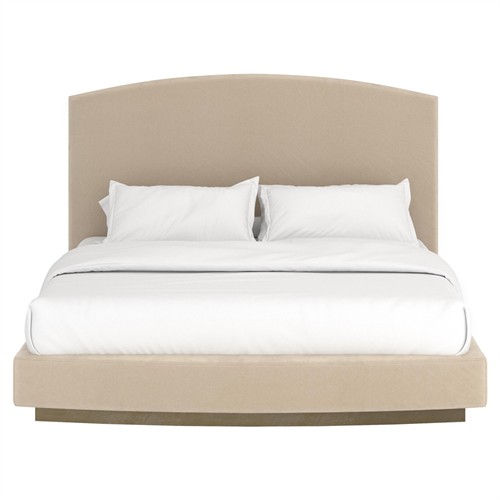 Arya Modern Classic Beige Performance Wood Bed - King