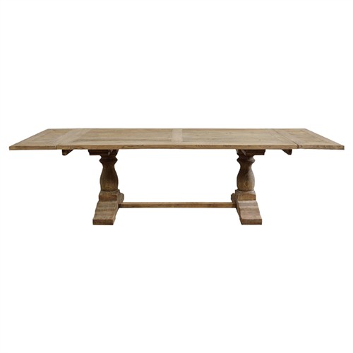 Raffiel Traditional Reclaimed Elm Rectangular Extendable Dining Table - 79-111&quot;