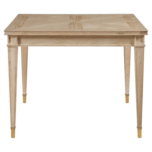 Century Maison French Country Blonde Cerused Oak Game Table