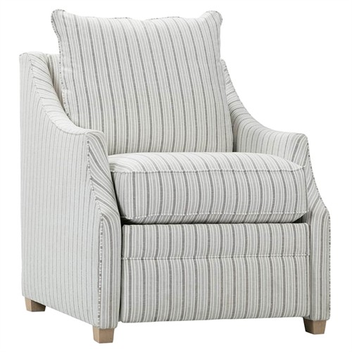 Serelis Coastal Beach Striped Recliner Arm Chair