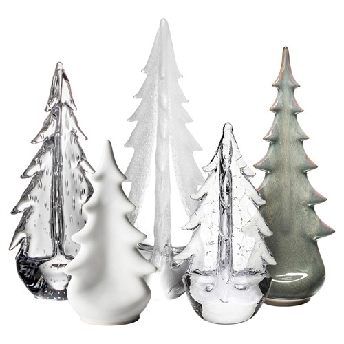 Simon Pearce The Vermont Grove Modern Classic Evergreen Trees - Set of 5