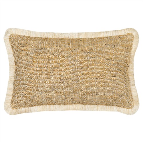 Chris Coastal Beach Gold Performance Throw Pillow - 12x20