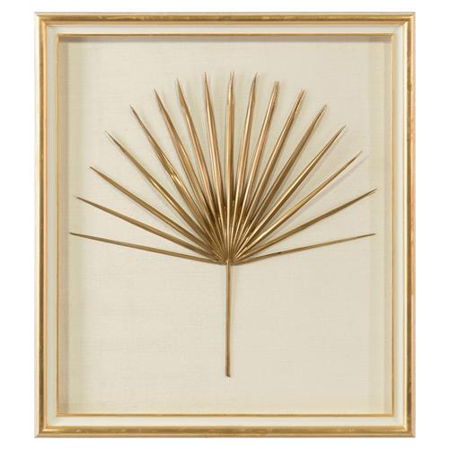 John-Richard Palmetto Frond I Nature Gold Frame Mixed Media