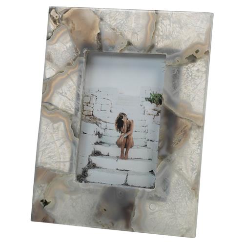 Melrose Modern Classic Ivory Chalcedony Photo Frame - 4x6