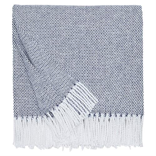 Sferra Modern Terzo Navy Throw Blanket