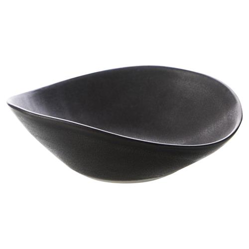 Simon Pearce Modern Classic Barre Slate Stoneware Dip Bowl