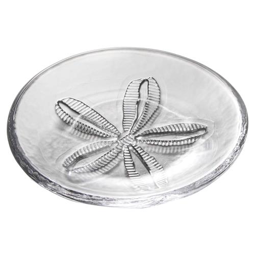 Simon Pearce Coastal Medium Sand Dollar Glass Plate