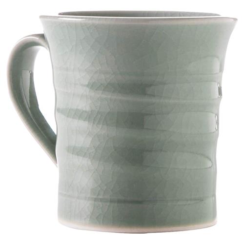Simon Pearce Modern Classic Belmont Crackle Celadon Stoneware Mug