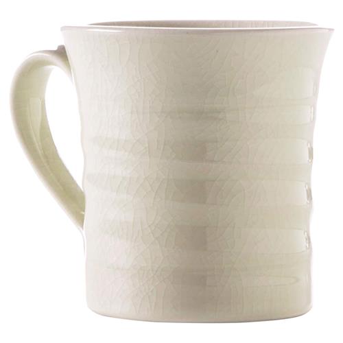 Simon Pearce Modern Classic Belmont Crackle Ivory Stoneware Mug